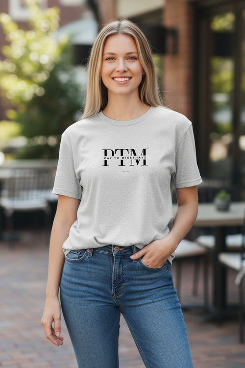 PTM T-Shirt - Black Text